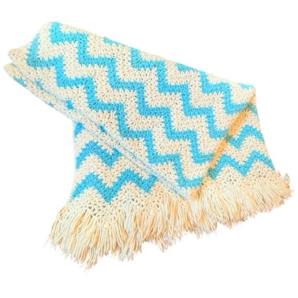 Chevron Patterned Crochet Blanket